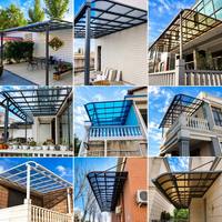 Auvent de jardin manuel personnalisé de haute qualité, en aluminium robuste, pour extérieur, protection contre la neige et la pluie, pour balcon