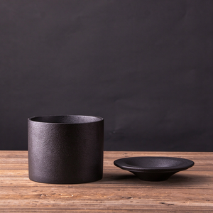Cendrier rond en céramique personnalisé, design en forme d'entonnoir, résistant à la chaleur, minimaliste, pour table, impression de logo, utilisation à domicile/au restaurant/à l'hôtel - Product Image 2