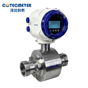 Kỹ thuật số kẹp thép không gỉ trên dn300 lỏng 2000 mét điện từ đo lưu lượng cho nước thải - Product Image 1