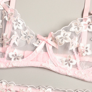 Conjuntos de sujetador y bragas franceses de alta calidad Recién llegados Victorias Styles Secreted Girls Bra & Brief Sets para trajes de Stripper - Product Image 6