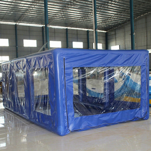 <b>Inflatable</b> PVC Waterproof Carport & <b>Car</b> Cover Tent with UV Printing Easy Setup Portable Parking Garage - Product Image 1