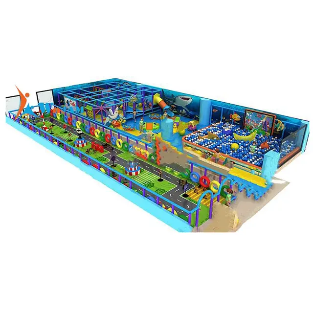 Diseño personalizado Comercial Indoor Playground Forest Theme Soft Playground para niños