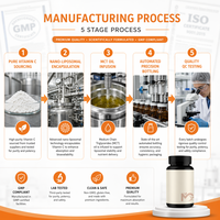Capsules de Vitamine C 1000mg à Marque Blanche, Fournisseur OEM, pour le Soutien de la Peau des Adolescents et des Adultes, Antioxydant et Immunitaire