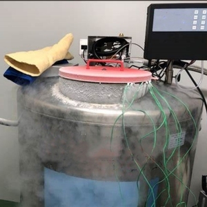 Acier inoxydable LN2 Cryobiobank Conteneur YDD-460-320P 460L Stockage d'embryons Conteneur d'azote liquide avec surveillance de niveau - Product Image 5