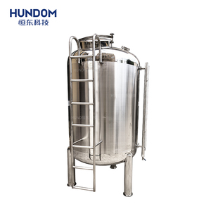 Réservoir de stockage vertical en acier inoxydable pour eau, produits chimiques, boissons et jus, avec échelle externe - Product Image 3