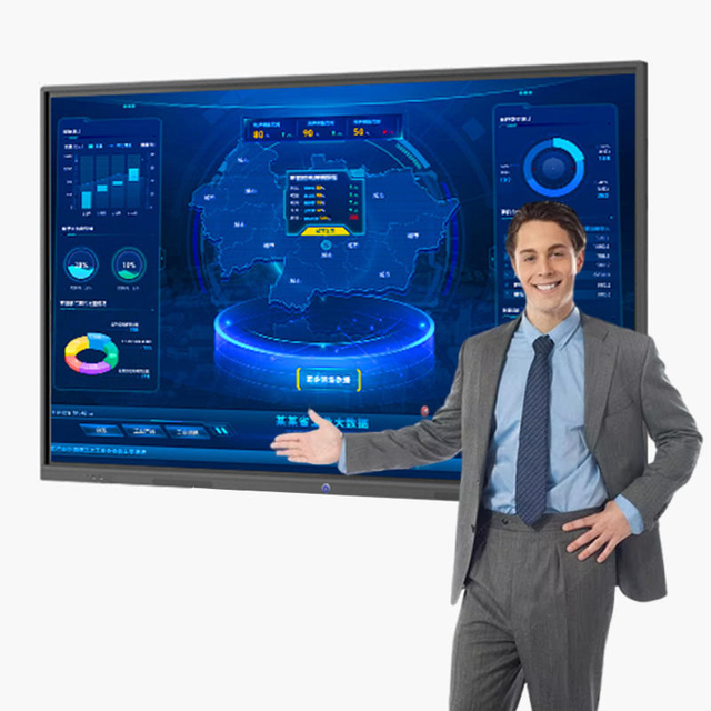 55 Inch Interactive Whiteboard 4K Touch Screen Smart Education Conference All-in-One Display