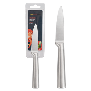 Stainless Steel Plastic <b>Kitchen</b> Utility <b>Knife</b> Ultra <b>Sharp</b> Multi-Purpose Fruit <b>Knife</b> Ambidextrous Brushed Finish OEM/ODM - Product Image 3