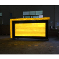 Comptoir de bar à cocktails LED de luxe, design personnalisé, taille et couleur au choix, table de bar à vin en vente