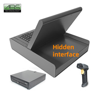 Clavier de caisse enregistreuse ABS Hot POS System pour Windows 7/10 OS, modèle ABS1900 J 1900 CPU 1280*800 DPI, métal, 4 Go RAM, 128 Go SSD