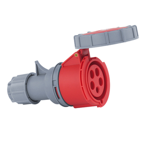 Prise industrielle étanche IP67, 2x5x32a, 3 phases à 5 pôles, câble d'aviation ignifuge, 3P + N + E 400V - Product Image 2