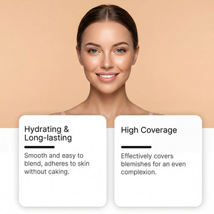 Base <span class=keywords><strong>de</strong></span> Maquillaje en Barra Resistente al Agua y <span class=keywords><strong>de</strong></span> Larga Duración, Corrector Hidratante con Brillo, Base Líquida Humectante - Product Image 5