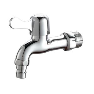 Grifo de cobre para lavadora con punta extendida de 6 puntos y válvula de agua chapada duradera incorporada - Product Image 4