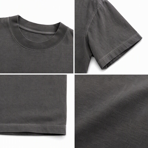 T-shirt Oversize en Coton 100% (200 GSM) à Manches Courtes, Col Rond, Épaules Tombantes, Uni, Vierge, Style Streetwear d'Été, Tailles S à 4XL – Vente en Gros - Product Image 2