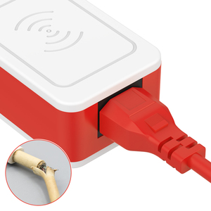 Abbondante presa di corrente Wireless veloce 10W 2 prese 2 USB 2 presa di ricarica rapida di tipo C da tavolo per ufficio casa 6ft - Product Image 4