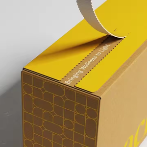 Boîtes d'expédition en carton ondulé auto-érectables recyclables roses imprimées en quadrichromie mates pour vêtements et <span class=keywords><strong>chaussettes</strong></span> – Vente directe usine - Product Image 5