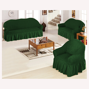 Housse de protection élégante 3D Bubble <span class=keywords><strong>Plaid</strong></span> Spandex Sofa Cover Protector avec jupe Easy Fitted High Stretch <span class=keywords><strong>pour</strong></span> canapés trois places - Product Image 2