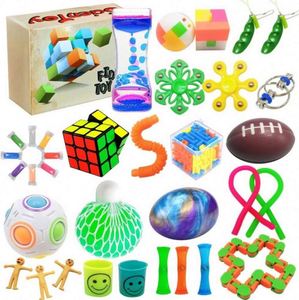 Durable Silicone Foam Plastic Keyboard Fidget Keychain LED Light EDC Sensory Fidget <b>Toys</b> for Adults 5 7 Years Office <b>Desk</b> - Product Image 6