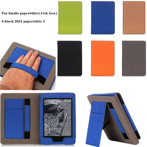 Housse de protection en coton avec dragonne pour lecteur ebook 6.8 pouces, étui pour <span class=keywords><strong>kindle</strong></span> <span class=keywords><strong>paperwhite</strong></span> 5 de 11e génération <span class=keywords><strong>2021</strong></span> - Product Image 6