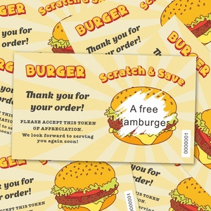 Tarjetas Rasca y Gana al por Mayor para Comerciantes, Recompensas Promocionales, Impresión Personalizada, Vales de Descuento para Europa - Product Image 1
