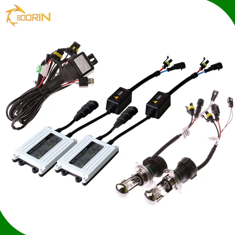 100% AC bi xénon 6000k/8000k xénon kit h4 h7 9004 9007 hb3 hb4 bixenon 35/55/75/100w 8000k hi/lo hid kit h4