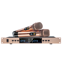 Professionelles Kabelloses Handmikrofon mit Geräuschunterdrückung, Klarer Klang, Tragbares 2-Kanal-Karaoke-System für Live-Video