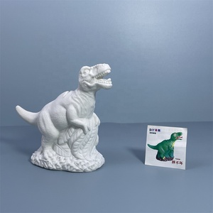 Meilleurs jouets figurines actives Alligator peint embryon blanc poupée en vinyle bricolage pour enfants avec tirelire - Product Image 4