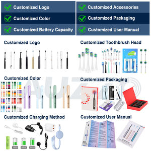 Cepillo de dientes eléctrico para adultos Cerdas duras recargables por USB para limpieza profunda Kit de cuidado bucal de larga duración de la batería - Product Image 5