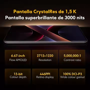 Xiaomi POCO X7 Pro 5G AI <span class=keywords><strong>dimensioni</strong></span> dello <span class=keywords><strong>Smartphone</strong></span> 8400-Ultra 6.67 "CrystalRes AMOLED 6000mAh 69W HyperCharger BT6.0 NFC - Product Image 6