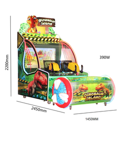 Arcade de tir à balles sur le thème des dinosaures, jeu d'amusement intérieur pour 2 joueurs, équipement commercial pour centre de jeux, arcade de tir pour enfants - Product Image 1