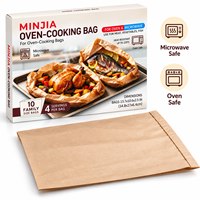 Sacs de cuisson en papier brun résistants à la chaleur et compatibles micro-ondes pour rôtir viande, poisson et légumes