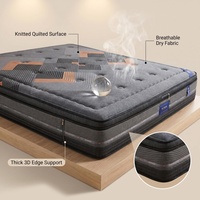 Matelas de chambre à coucher compressés en boîte, matelas orthopédique double, matelas simple, king, queen size, matelas à ressorts Bonnel et ensachés