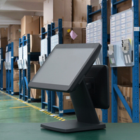 Système de caisse enregistreuse POS à double écran tactile JSJ66 Windows/Android 15,6 pouces avec écran client LED certifié CE