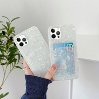 Coque portefeuille pour téléphone apple, étui Ultra mince et transparent avec porte-cartes pour iphone 11, 12, 13 Pro Max