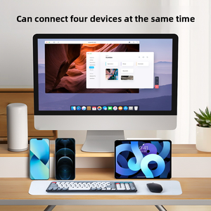 Macaron Dual-mode Bàn phím không dây và chuột thiết lập Punk phong cách vòng Keycaps sạc bàn phím và chuột - Product Image 5