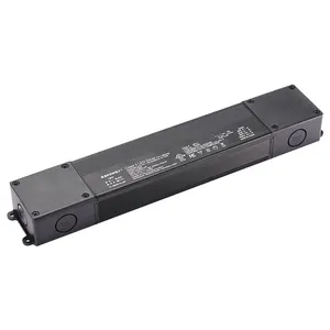 Adaptateur d'alimentation étanche IP67, 100V-277V AC à 12V DC, basse tension, transformateur de sortie 60 80 100 150 240 Watts, pilote LED