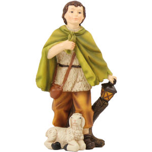 Figura de Natividad Navideña de 10.3 cm, Pastor con Linterna, Compatible con Figuras de 11 cm (9006935090451) - Product Image 1