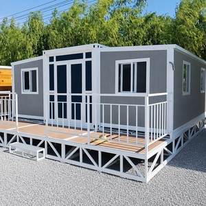 บ้านสำเร็จรูป SUNRISE Windproof ขนาด 20/40 ฟุต พร้อมเฟอร์นิเจอร์ครบครัน บ้านขนาดเล็กแบบขยายได้ บ้านคอนเทนเนอร์สำเร็จรูป 2-5 ห้องนอน บ้านโมเดิร์นแบบโมดูลาร์ - Product Image 1