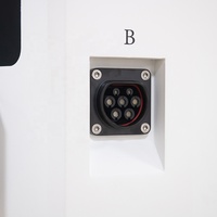 Estación de Carga para Vehículos Eléctricos de 14kW, 22kW, 44kW, de Pie, con Certificación MID y Eichrecht, Tipo 2, Doble Conector, para Estacionamiento Público