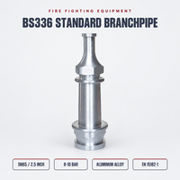 Lance d'incendie en aluminium de style britannique avec raccord rapide John Morris, DN65, 2,5 pouces