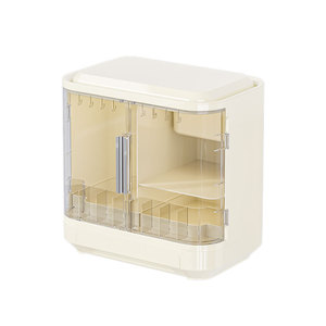 Cosmetic Storage Box With Mirror And <b>Drawers</b> For <b>Makeup</b> Skincare Organization Desktop Organizer - Product Image 4