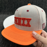 Gorra de Béisbol de Dos Tonos con Diseño Personalizado de Alta Calidad al por Mayor, Color Brillante, Estructurada, Adecuada para 6 Paneles, Bordado 3D, Gorra Snapback