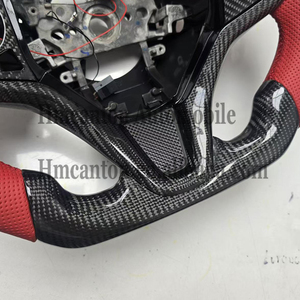 Volante Deportivo de Fibra de Carbono con Agarre de Cuero Perforado y Luces LED para Honda Acura Tlx - Product Image 2