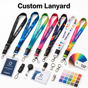 Custom Logo <b>Lanyard</b> with ID Badge Holder Retractable Badge Reel Safety Breakaway for Office Exhibition Promotional Gift - Product Image 3