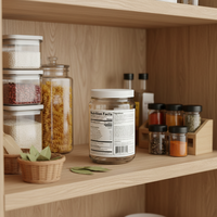 Étiquettes alimentaires personnalisées en vrac, étiquettes d'ingrédients imperméables OEM pour l'emballage