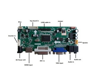 For LP140WH4-TLP1/TLB1 LP140WH4-TLC1/TLA1 LP140WH4-TLN1/TLA2 1366X768 <strong>LCD</strong> Screen <strong>DVI</strong> <strong>Audio</strong> <strong>VGA</strong> <strong>HDMI</strong>-compatible <strong>Controller</strong> Board - Product Image 1