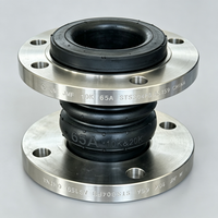 Éliminateurs de vibrations à double sphère DN200 à extrémités à brides, raccords flexibles à soufflets EPDM, joints de dilatation en acier inoxydable forgé