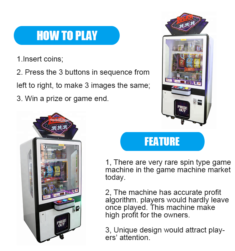 Arcade machine Lucky Spin game vending machine entertainment prize machine