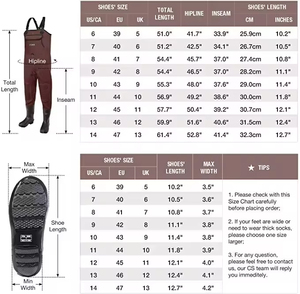 <span class=keywords><strong>Cuissardes</strong></span> de pêche en néoprène pour hommes avec <span class=keywords><strong>bottes</strong></span> à crampons pied de botte imperméable <span class=keywords><strong>cuissardes</strong></span> pour hommes et femmes - Product Image 6