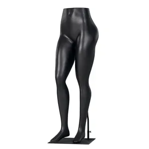 Pantalon grande taille pour femme, demi-corps, jambe, mannequin de yoga pour femme