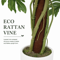Arbre Philodendron Artificiel Hyper-Realiste en PE, Ignifuge et Résistant aux UV, Décoration Moderne Écologique, Vente en Gros Direct Usine